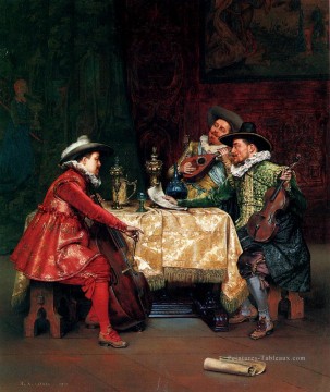  Alexandre Peintre - La répétition académique Adolphe Alexandre Lesrel